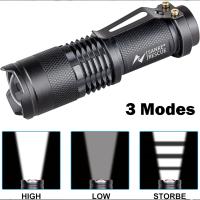 Linterna Táctica Impermeable 1-5 Potente Torcha LED Portátil Para Camping Con 3 Modos De Iluminación Y Función De Auto Defensa - details 2