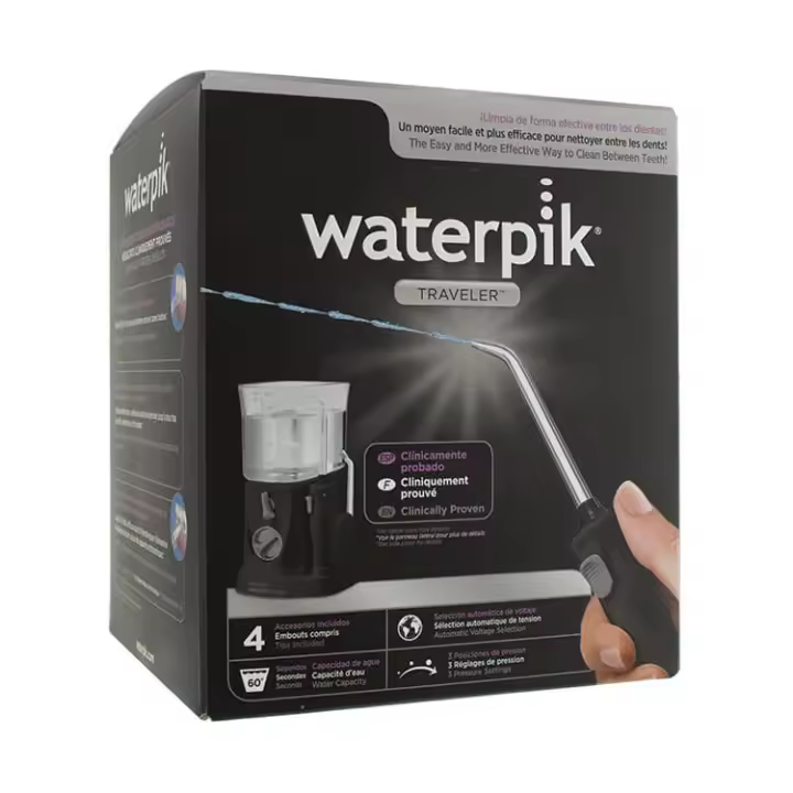 Waterpik Irrigador Bucal Traveler Negro WP-300 - 1