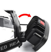 Linterna Frontal COB Potente Para Caza Pesca Y Camping Luz De Pescar Con Alcance Amplio Lámpara Recargable Impermeable - details 6