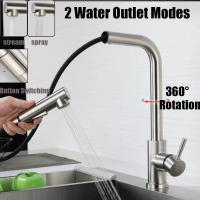 Grifo de Cocina Extensible Baja Presión 360° Acero Inoxidable Cepillado - details 4