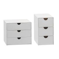 Organizador De Escritorio Con 3 Cajones Multifuncional Antipolvo Pileable Para Suministros De Escritorio Baño Y Hogar - details 0