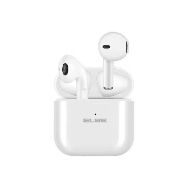 Auriculares Bluetooth Elbe ABTWS-003-B con estuche de carga/ Autonomía 5h/ Blancos - 1