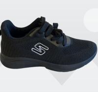 Las deportivas Modelo 101 de la marca PERVERSA son unas zapatillas deportivas ideales para mujer. Vienen en un hermoso color gris-azul con detalles en azul, rosa y negro, y su suela combina tonos beige, azul, rosa, negro y todo blanco, creando un diseño m - details 1