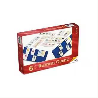 Juego Rummi Clasic 6 Jugadores Cayro    Juego, mesa, entretenimiento, diversión, familia, amigos, estrategia, tablero, cartas, retos, equipos, creatividad, clásico, moderno, temático, dinámico, competitivo - 1