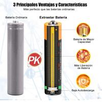 Extrastar pilas AA 1.5 voltios pack ahorro, 12, 24, 48 y 60 unidades. No contiene mercurio no toxica, válida para gran variedad de articulos electronicos y juguetes. Baterias de gran durabilidad, formato familiar economico. - details 3