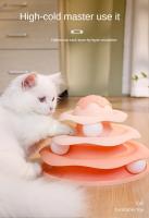 Juguete Inteligente Para Gatos Torre De Juego Con Tunnel Y Rota Plataforma De Juego Divertido Para Entrenamiento De Inteligencia Accesorios Para Mascotas - details 2
