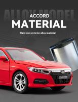Modelo De Coche De Luxo Accord En Escala 1:24 Con Sonido Y Luz Metal Diecast Regalo De Moda Para Niños Decoración De Colección - details 3