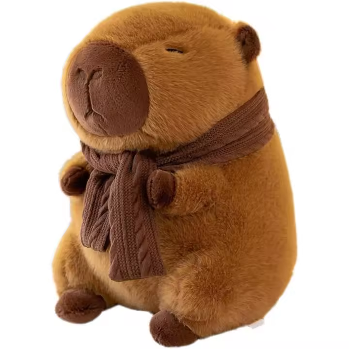 Lindo osito de peluche de carpincho, regalo de cumpleaños para niños y niñas, juguete de peluche de carpincho (25 cm) - 1