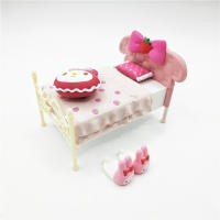 Juguete Miniatura De Dibujos Animados Sanrio De Miniso Re-Ment Caja Sorpresa Kawaii Con Tema De Habitación De Fresa Decoración De Dulces Regalos Para Fans De Anime - details 2