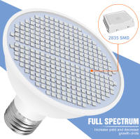 Lámpara De Crecimiento LED E27 Espectro Completo Phytolamp Para Semillas De Flores Cultivo Indoor En Riegos Directos Y Estufas - details 1