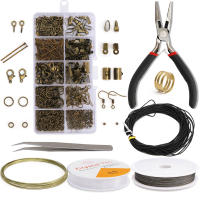 Kit De Accesorios De Joyería De Aleación Con Anillos Saltarines Y Gancho Para Pendientes Herramientas De Reparación Y Fabricación De Joyas - details 5