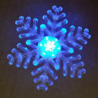 2pcs Luz Nocturna De Navidad Con Copos De Nieve Coloridos LED Y Acople De Absorción Para Decoración De Ventanas Y Interiores - details 0