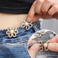 Botones De Metal Hueco Para Ajuste De Cintura De Jeans Para Mujer Botones Combinados Para Pantalones Anchos-a-Narrow - details 1