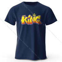 Camiseta Impresionada the KING Para Hombres 100% Algodón Talla Grande Estilo Callejero Premium Camisetas De Verano Para Mujeres - details 2