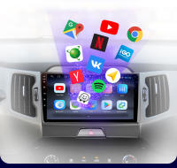 AWESAFE inalámbrico CarPlay Android Auto Radio para KIA Sportage 3 2010 2011 2012 2013 2014 2015 2016 coche reproductor multimedia GPS 2 din autoradio volante controles RDS Bluetooth - details 10