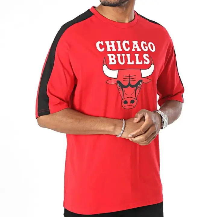 Camiseta Chicago Bulls New Era "Color Block Oversized" - roja NEW ERA - 1