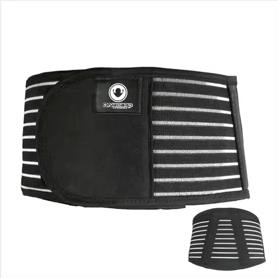 FAJA TRANSPIRABLE DE MOTO CON AJUSTE Y VARILLAS - 1