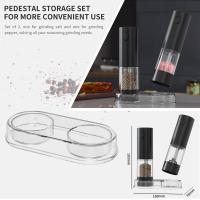 Juego De Molinillos Eléctricos Para Pimienta USB Recargable With LED Ajustable Y Gran Capacidad Molinillos Automaticos - details 0