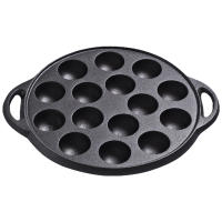 Takoyaki Pan De Hierro Fundido Con 15 Compartimentos No Adhiere Perfecto Para Hacer Bolas De Calamar Y Panqueques Plataforma De Asado Takoyaki - details 4