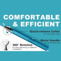 Set De 11 Herramientas De Afilado En Acero Inoxidable Para Trabajar Madera Y Plástico Herramienta Rotativa De 360 Grados Para Desburrar Y Cortar Agujeros - details 2