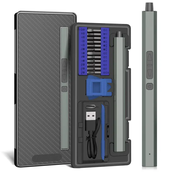 Juego De Destornilladores Eléctricos De Precisión 30 En 1 Con Bits Magnéticos Phillips Torx Herramientas Profesionales Para Reparación De iPhone PC DIY - 1