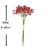 Arreglo De Flores Artificiales Gypsophila Para Boda Decoración De Mesa Con Lazo De Novia En Vaso De Plástico Adecuado Para Fiestas Y Decoración Del Hogar - details 1