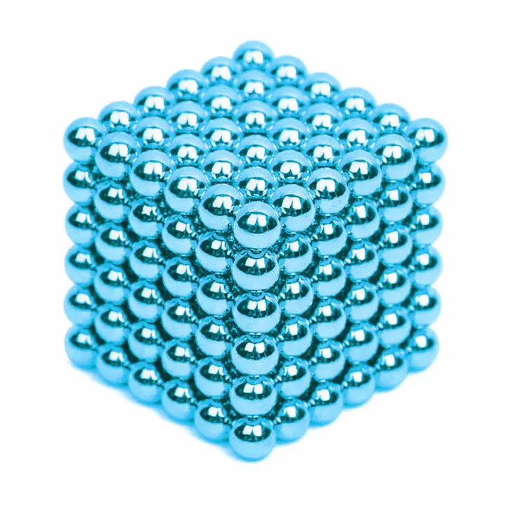 216 bolas magnéticas 5mm Juguetes de construcción , Juegos de Mesa ingenio, Juguete de construcción Rompecabezas, Bolas Colores antiestrés, Juego de ingenio 1 colores ( 216 unidades) - 1