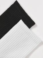 10 Pares De Calcetines De Medio Tamaño Para Mujer En Colores Negro Y Blanco Absorbentes De Sudor Moda Fácil De Combinar Y Cómodos - details 1