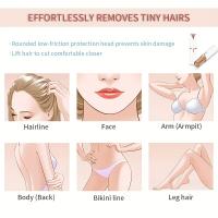 Epilador Eléctrico Portátil Para Mujer Trimmer De Cejas Y Barba Afeitadora Para Rostro Cuello Labios Y Axilas Razor De Batería - details 3