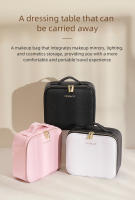Estuche De Maquillaje Con Espejo LED Y 3 Ajustes De Color Estuche De Viaje Con Divisores Ajustables Tamaño Compacto Material PU - details 7
