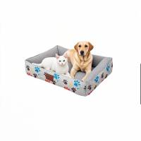Jaula para perros, cálida cama para perros medianos y pequeños, funda extraíble, lavable a máquina, cama de felpa para mascotas - details 4