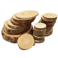 Círculos De Madera De Pino Natural No Terminados 3-12cm Para Manualidades DIY Bodas Y Decoración Del Hogar Discos Con Corteza - details 2