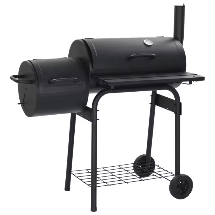 vidaXL Barbacoa clásica de carbón con ahumador - 1