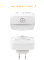 Lámpara Nocturna LED Con Sensor De Movimiento EU/US Enchufe 85-265V Pir Inducción Humana 3 Colores Para Dormitorio - details 10