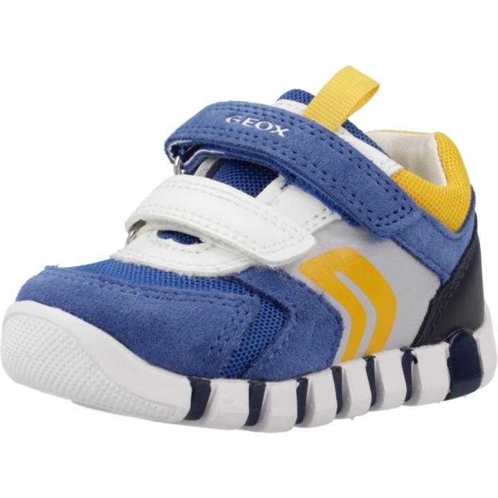 Chaussures Premier Pas Geox Pour Bébé Garçon - Baskets Respirantes - Semelle Caoutchouc Souple