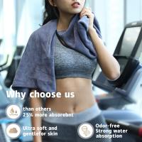 Toalla Deportiva De Microfibra 42x95cm Para Gimnasio Yoga Natación Fitness Secado Rápido Antideslizante Para Playa Correr Absorción Rápida Tejido Terry Máquina Lavable - details 11