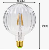 Bombillas LED de Sandía φ 125mm - 4W 2700K - Vidrio Transparente - E27 - details 3