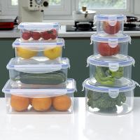 Juego de recipientes herméticos para guardar Alimentaciones con plástico bloqueable sin BPA, 14 piezas (7 recipientes + 7 tapas) - details 0