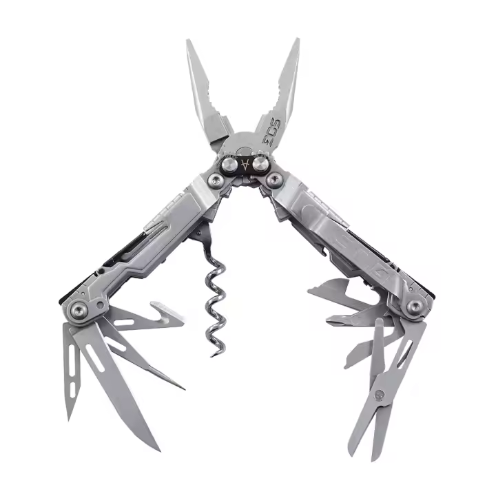 SOG 19 En 1 PowerLitre Tijeras Multifuncionales Plegables EDC Mini Herramientas Portátiles Afilador De Hojas Para Exteriores Y Sobrevivencia PL1001-CP - 1