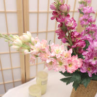 Hiedra De Azafrán Artificial Larga 75cm Delicioso Delfín Silken Falso Flor Para Decoración De Boda Hogar Jardín Fleurs Artificielles - details 6