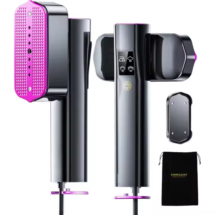 Plancha de vapor vertical, vaporizador portátil 2 en 1, 1300 W, 10 minutos de vapor continuo, ideal para viajes y uso doméstico. - 1