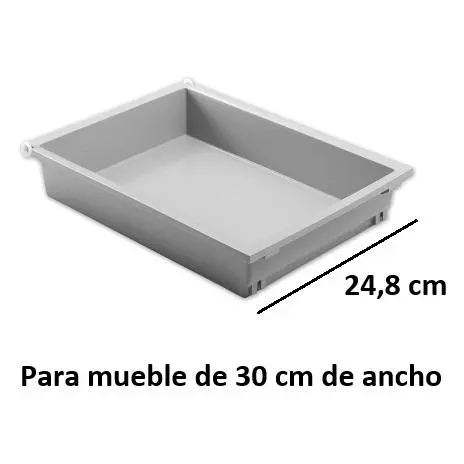CAJON PVC GRIS MODELO COMBI PARA MUEBLE COCINA SUINPLAS DECORACIONES - 1