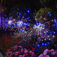 Luces De Fuego Solar Para Jardín Navidad Boda Decoración Impermeable Cadena De Luz Solar Automática Para Paisaje Exterior - details 4
