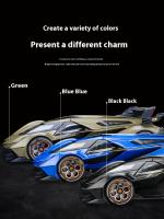 Modelo De Coche Dieciséisvoz Lambo V12 GT De Metal 1:24 Con Sonido Y Luz Regalo Para Coleccionistas Decoración De Escritorio Juguete Educativo Para Niños - details 6
