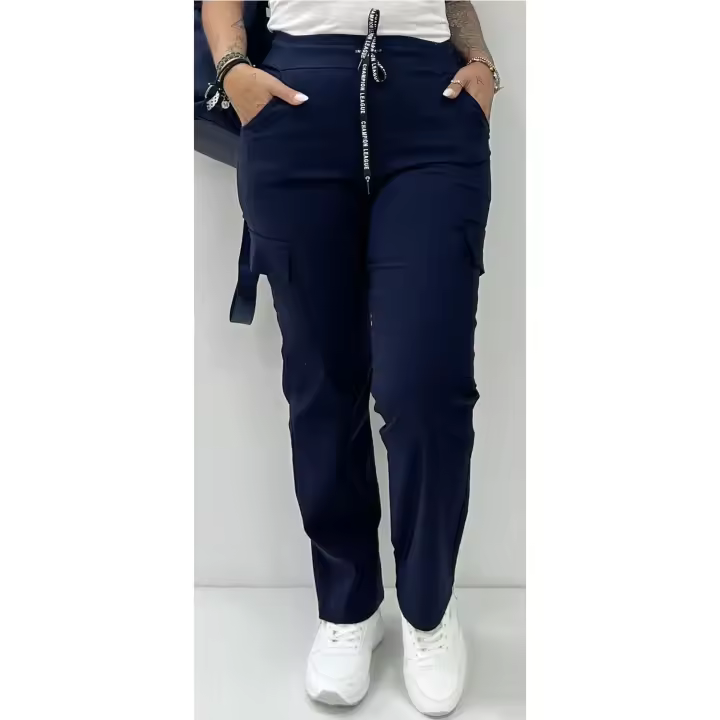 Pantalon Sport Cargo Marino - 1
