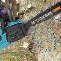 3500W Motosierra eléctrica sin escobillas, herramienta de poda inalámbrica para carpintería, cortador de jardín de mano para batería Makita,16 pulgadas - details 3