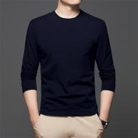 Camiseta De Algodón Para Hombre 2024 Con Cuello Redondo Y Mangas Largas Para El Verano Cómoda Y Transpirable Estilo Casual - details 11