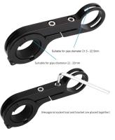 Extensor De Manillar De Bicicleta Multifuncional Ligero Y Duradero Soporte De Extensión De Manillar De Aluminio Para Montañas Y Carreteras - details 5