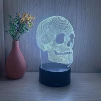 Lámpara De Ilusión Optica 3D Con Toque Y Cambio De Color Ambiental 7 Colores Para Decoración De Habitación Luz Nocturna - details 2