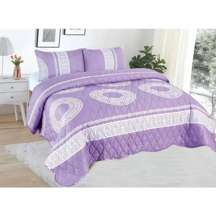 Colcha boutí de Almohada Estampada para Primavera, Verano, otoño e Invierno. 100% Microfibra +2 Funda  135x150x180cm / - 1
